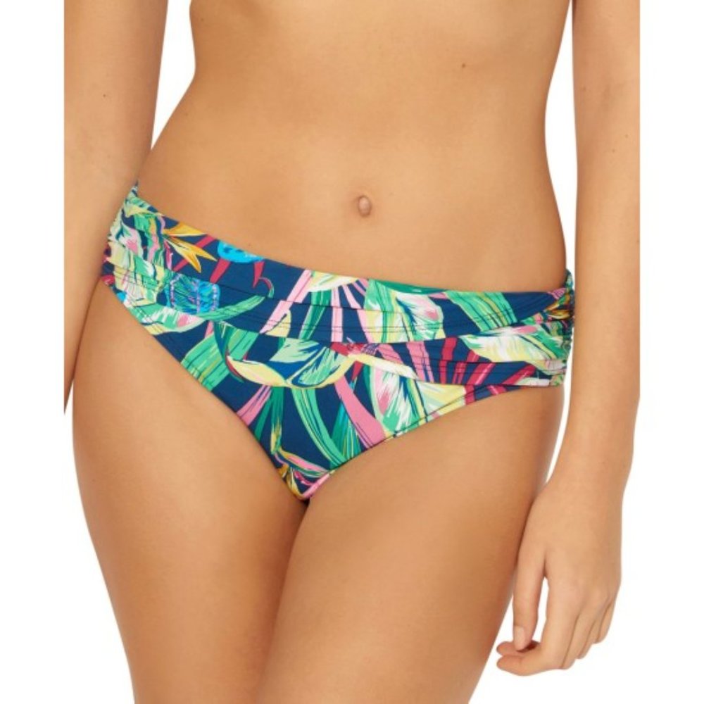 Bleu Rod Beattie “It’s a Jungle Out There” Sarong Hipster Bikini Bottoms Navy